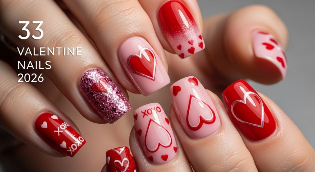33 Valentine Nails 2026